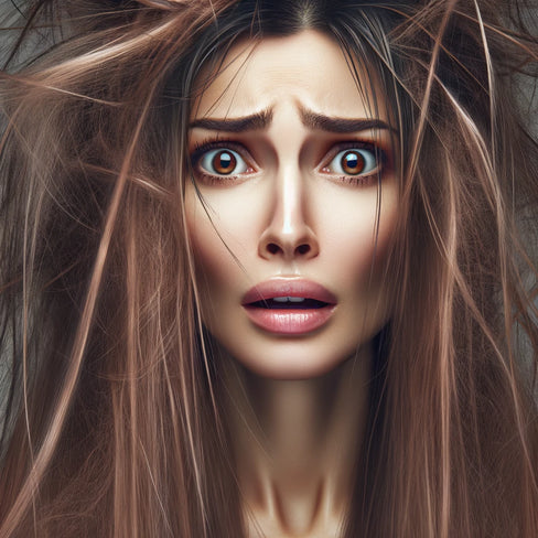 damaged hair  - she is in shock!